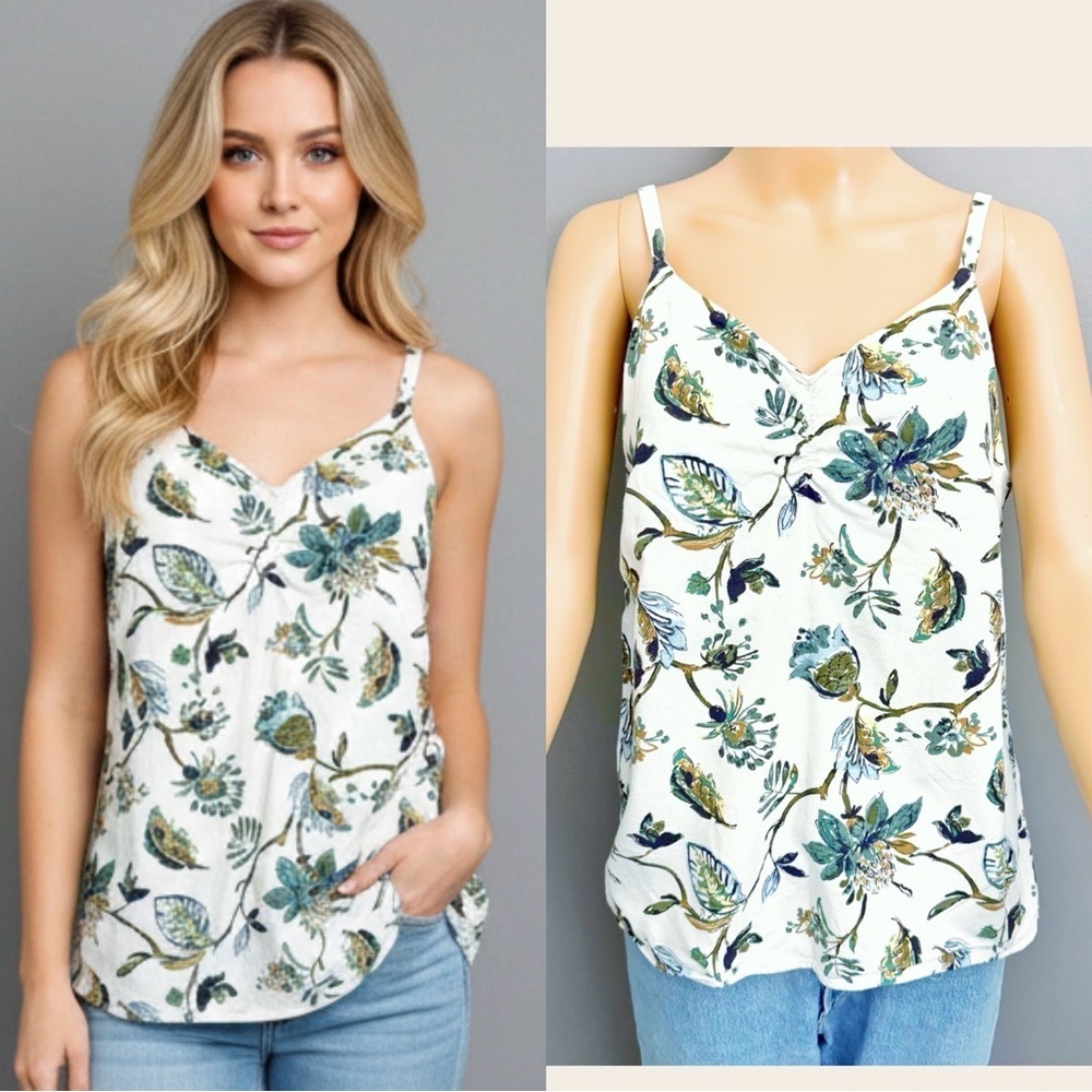 Max Cocos Romantic Floral Feminine Boho Hippie Cottagecore Sleeveless Camisole.